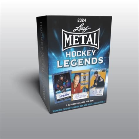 2024 leaf metal hockey legends box|2024 leaf metal hockey cards.